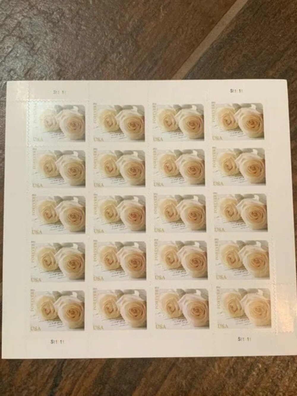 6000 Wedding Roses Forever Stamps